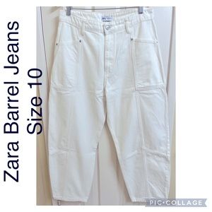 Zara Barrel Jeans Size 10